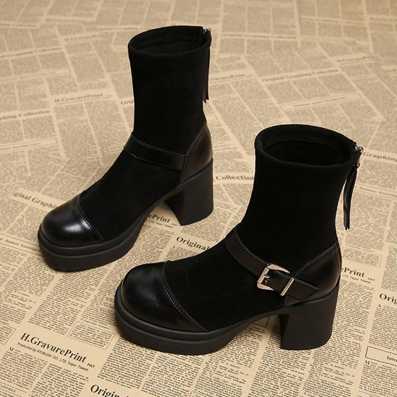 Women Platform Chunky High Hee - đánh giá và giá No Show Sock Women
