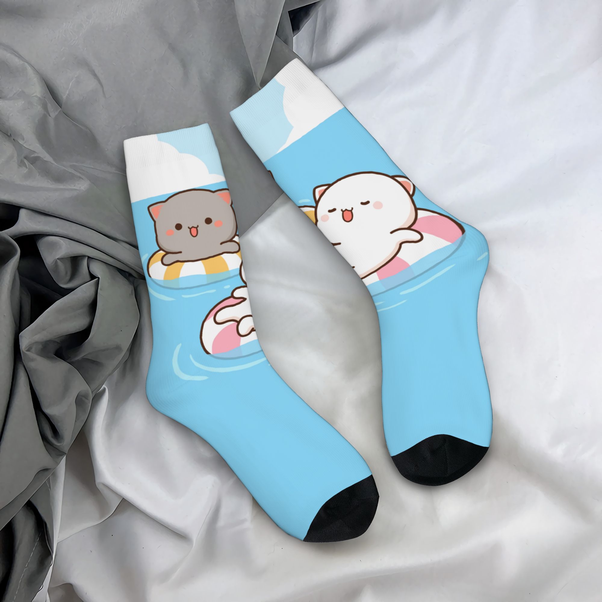 Custom Some Cute Gifs Of Mochi - đánh giá và giá Dress Sock Men