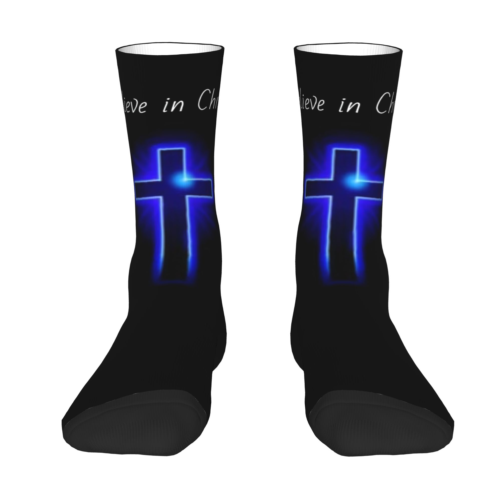 Custom Believe Jesus Christ Me - đánh giá và giá Dress Sock Men