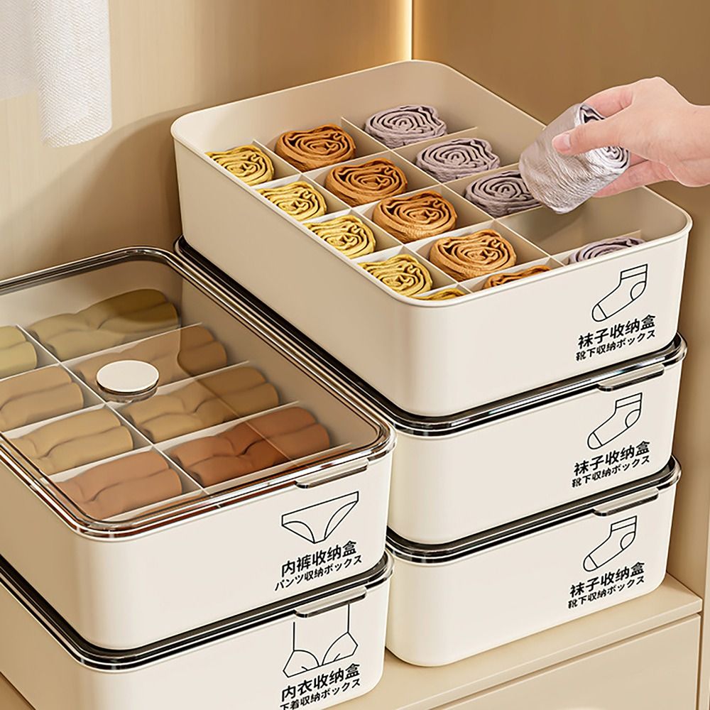 10/15 Grids Underwear Storage  - đánh giá và giá Sock Organizer Tray